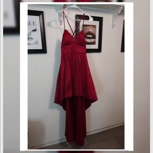 Stunning red high low dress!